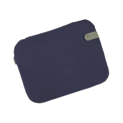 Galette de chaise Color Mix tissu bleu / Pour chaise Bistro - 38 x 30 cm - Fermob