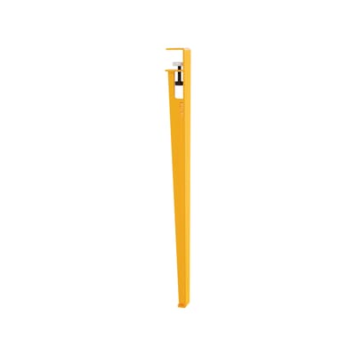 Pied métal jaune avec fixation étau / H 75 cm - Pour créer table & bureau - TIPTOE