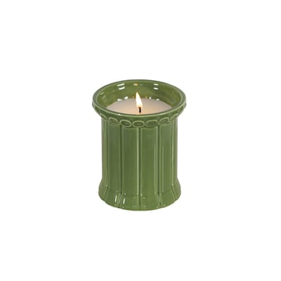 Bougie parfumée Carrousel céramique vert / Ø 9 x H 10 cm - Maison Sarah Lavoine