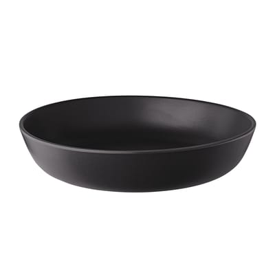 eva solo - assiette creuse nordic kitchen en céramique, grès couleur noir 22.89 x cm designer the tools made in design