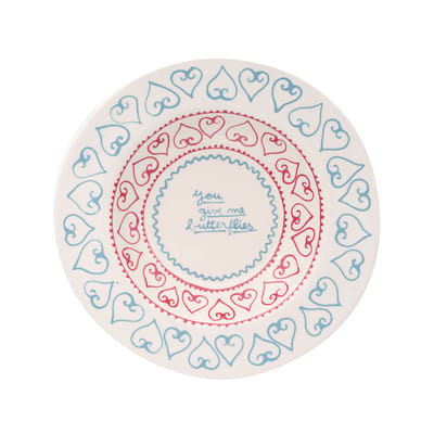 laetitia rouget - assiette vaisselle en céramique, grès couleur rouge 26 x 3 cm designer laëtitia rouget made in design