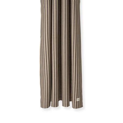 ferm living - rideau de douche rideaux en tissu, coton enduit couleur beige 160 x 19.83 205 cm designer trine andersen made in design