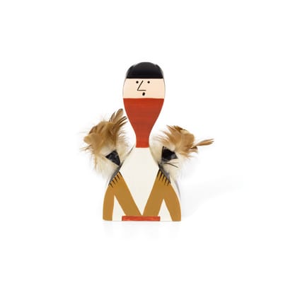 Vitra - Decoration Wooden Dolls Collection - Multicoloured - Fir-Tree - Designer Alexander Girard Small