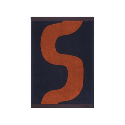 marimekko - serviette de toilette serviettes orange 70 x 50 cm designer maija isola tissu, coton éponge