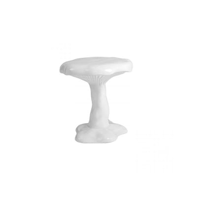Tabouret Amanita plastique blanc / Fibre de verre - Ø 44 x H 41 cm - Seletti