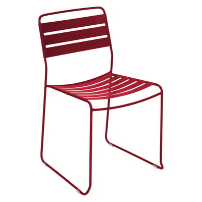 Chaise empilable Surprising métal rouge - Fermob