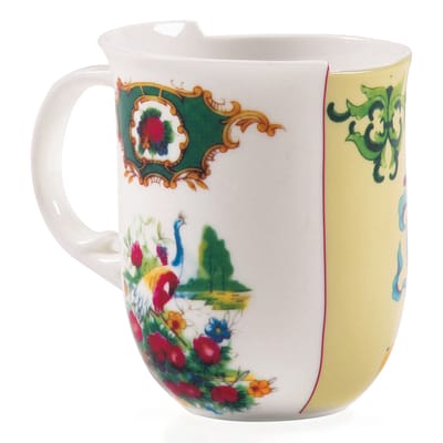 seletti - mug hybrid en céramique, porcelaine couleur multicolore 15 x 10.2 cm designer studio ctrlzak made in design