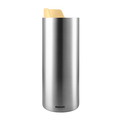 eva solo - mug isotherme en métal, silicone couleur jaune 13.39 x 19 cm designer the tools made in design