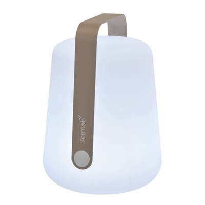 Lampe extérieur sans fil rechargeable Balad Large LED métal plastique beige / H 38 cm - USB - Fermob