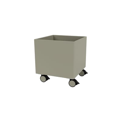 MONTANA - Coffre à roulettes Chambre - Gris - MDF laqué - Designer Peter J. Lassen