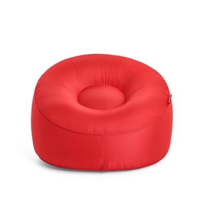 fatboy - fauteuil gonflable lamzac en tissu, tissu d'extérieur nylon couleur rouge 103 x 24.66 62 cm made in design