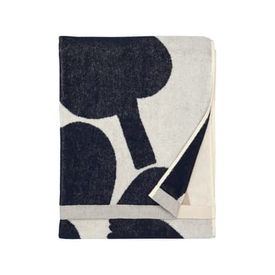 marimekko - serviette de bain serviettes en tissu, coton couleur bleu 22.89 x cm designer maija isola made in design