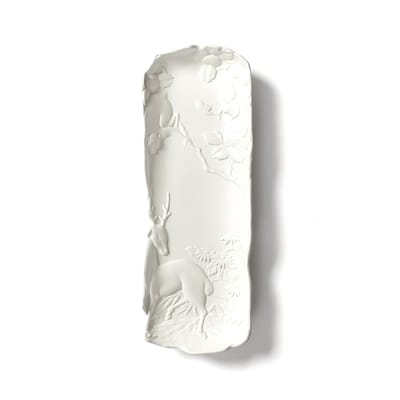 moustache - vide-poche replica blanc 22 x 8 3 cm designer céramique, céramique émaillée