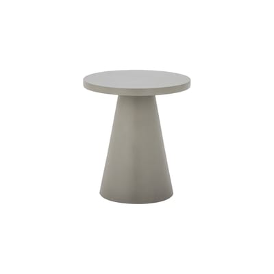 bloomingville - table d'appoint ray en pierre, fibrociment couleur gris 45 x 50 cm made in design