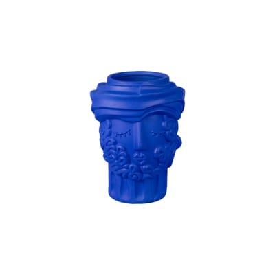 Vase Magna Graecia - Man céramique bleu / H 33 cm - Terre cuite - Seletti