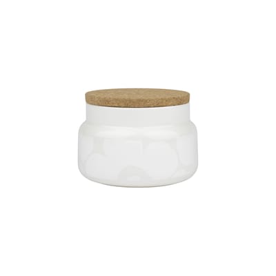 Boîte Unikko céramique blanc / 0,7 L - Marimekko