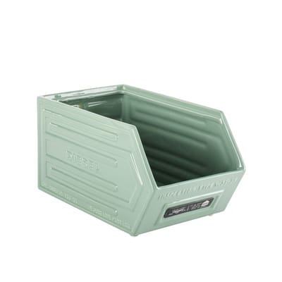 diesel living with seletti - casier de rangement survival boxing en céramique couleur vert 33 x 19 17 cm designer creative team made in design