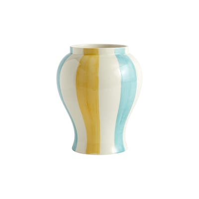 Vase Sobremesa Large céramique jaune vert / Ø 19 x H 25 cm - Grès - Hay