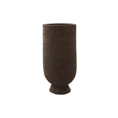 Vase Terra céramique marron / Ø 13 x H 27 cm - Argile - AYTM