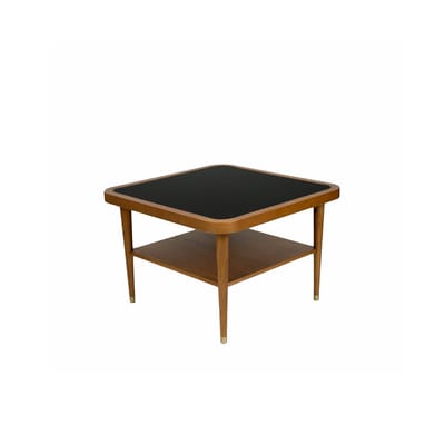 Table basse Puzzle noir bois naturel / 60 x 60 cm - Stratifié - Maison Sarah Lavoine