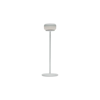 Lampe extérieur sans fil rechargeable Cheerio LED métal blanc / Ø 8 x H 25,8 cm - Fatboy