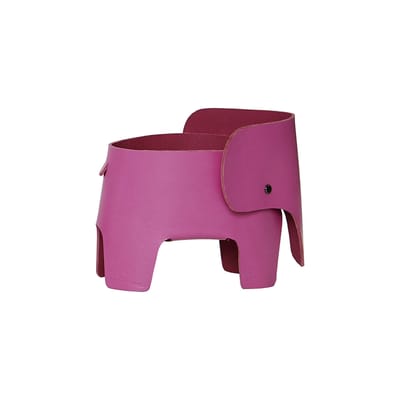 Lampe sans fil rechargeable Elephant cuir rose / Fait main en France - EO