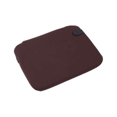 Galette de chaise Color Mix tissu rouge violet / Pour chaise Bistro - 38 x 30 cm - Fermob