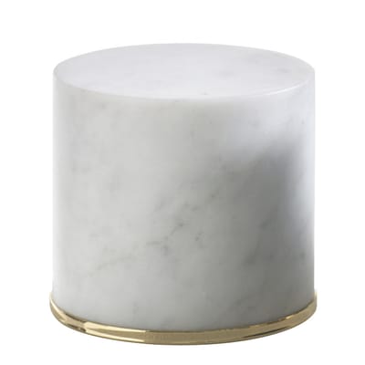 Cale-porte pierre blanc / Marbre - H 10 cm - Opinion Ciatti