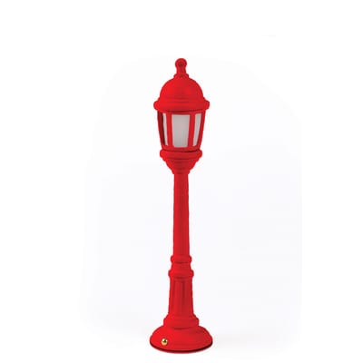 Lampe extérieur sans fil rechargeable Street Lamp Outdoor plastique rouge / H 42 cm - USB - Seletti