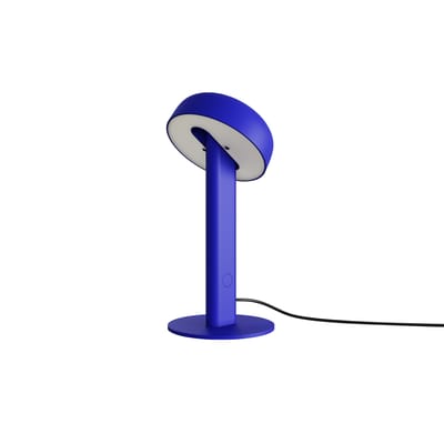 Lampe de table NOD LED métal bleu / H 25 cm - TIPTOE