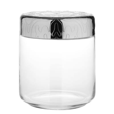 Bocal hermétique Dressed verre métal transparent / H 12 cm - 75 cl - Alessi
