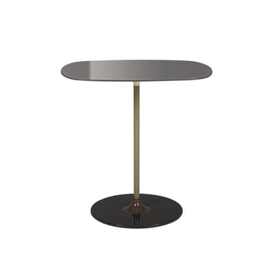 Table d'appoint Thierry verre gris / 33 x 50 x H 50 cm - Verre - Kartell