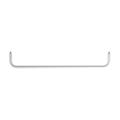 Barre de suspension Medium métal blanc / L 58 cm - Pour étagères en métal perforé - String Furniture