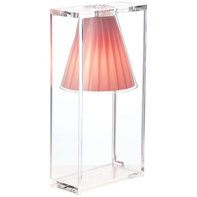 Lampe de table Light-Air plastique tissu rose - Kartell