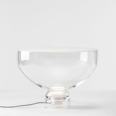 Lampe de table Lightline Large verre transparent / Ø 45 x H 31 cm - Brokis