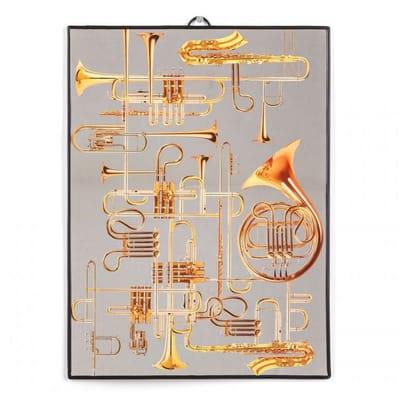 Miroir Toiletpaper plastique multicolore / Trumpets - Large H 40 cm - Seletti