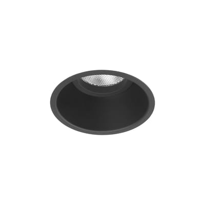 astro lighting - spot encastré minima en métal, acier laqué couleur noir 14.42 x 2.95 cm made in design
