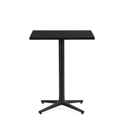 Table carrée Allez 4L INDOOR bois noir / 60 x 60 cm - Chêne - Normann Copenhagen