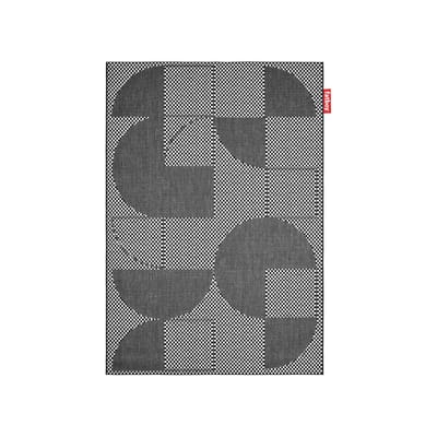 Tapis d'extérieur Carpretty Petit tissu noir / 230 x 160 cm - Polypropylène tissé - Fatboy