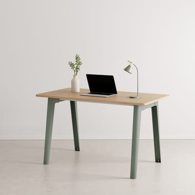 Bureau New Modern bois gris / 130 x 70 cm - Chêne éco-certifié - TIPTOE