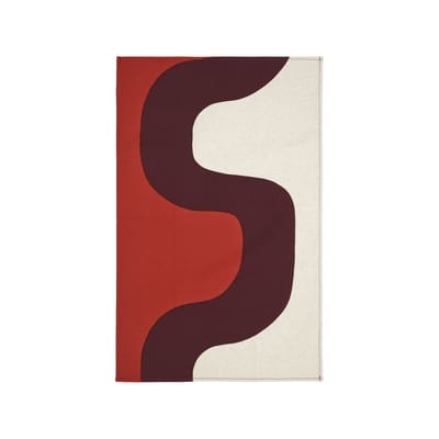 marimekko - torchon torchons en tissu, lin couleur rouge 70 x 47 cm designer maija isola made in design