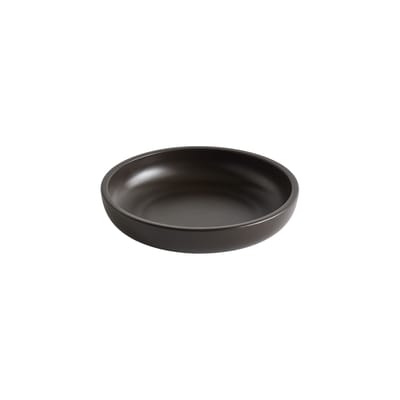 hay - plat sobremesa en céramique, porcelaine couleur marron 23 x 5 cm designer laila gohar made in design