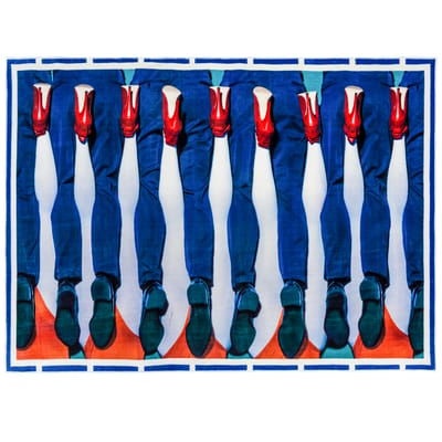 Tapis Toiletpaper - Legs bleu / 194 x 280 cm - Seletti