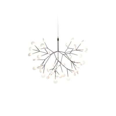 Suspension Heracleum III Suspended SMALL argent métal / LED - Ø 72 x H 53 cm - Moooi