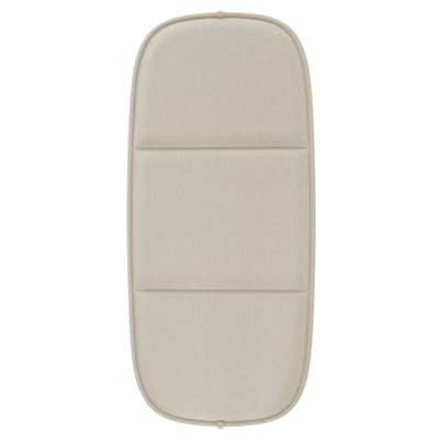 Accessoire tissu beige blanc / Coussin d'assise pour canapé HiRay - Recyclé - Kartell