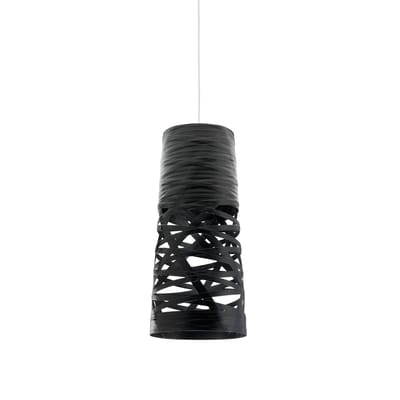 Suspension Tress Mini plastique noir / Ø 20 cm x H 43 cm - Marc Sadler, 2009 - Foscarini