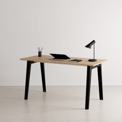 Bureau New Modern bois noir / 150 x 70 cm - Chêne éco-certifié - TIPTOE