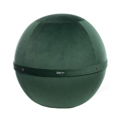 Pouf Ballon Velvet XL tissu vert / Siège ergonomique - Velours - Ø 65 cm - BLOON PARIS