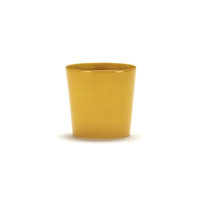 serax - tasse à café feast en céramique, grès émaillé couleur jaune 14.42 x 7.5 cm designer ivo bisignano made in design