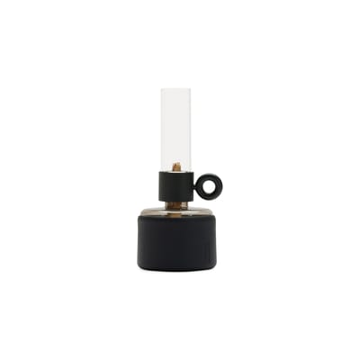 fatboy - lampe à huile flamtastique en plastique, verre borosilicaté couleur noir 22.89 x 22.5 cm made in design